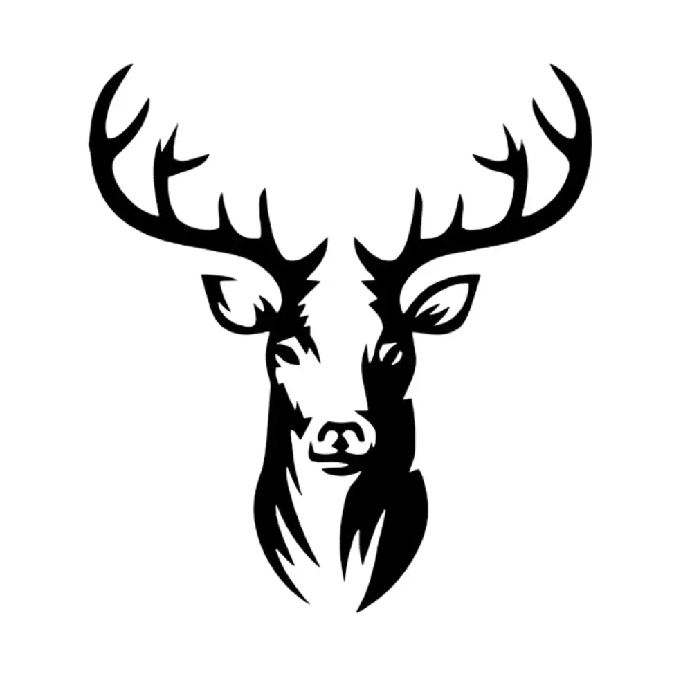 Openwork painting, 3D wall decoration, 3D painting "Deer" 90x83cm ebony