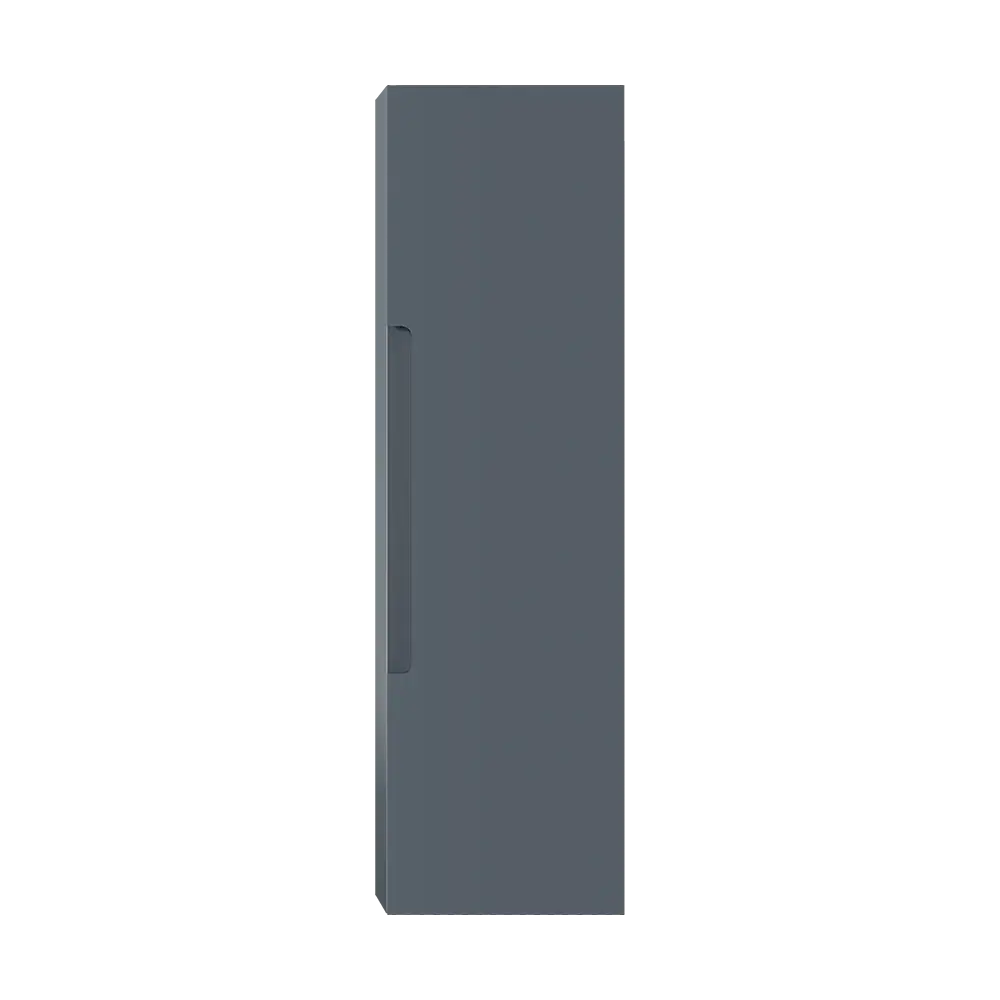 Premium Gallery-Wrapped Armoire murale Coda gauche/droite - Bleu acier