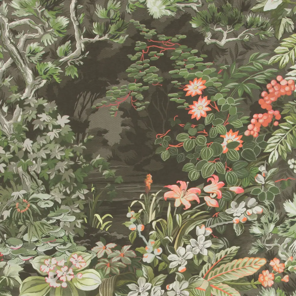 Premium Gallery-Wrapped Flowering Canopy Wallpaper