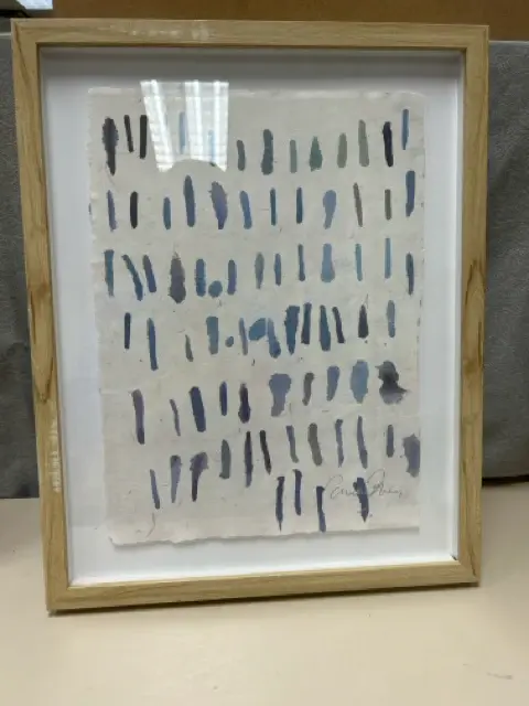 PURPLE BLUE ON PAPER ABSTRACT PIC