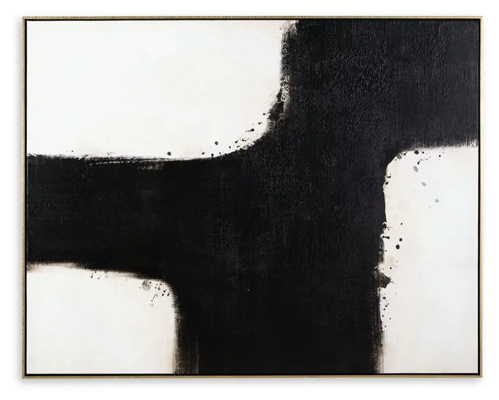 Reighlea - Wall Art - Black / Chalk Hanging Hardware