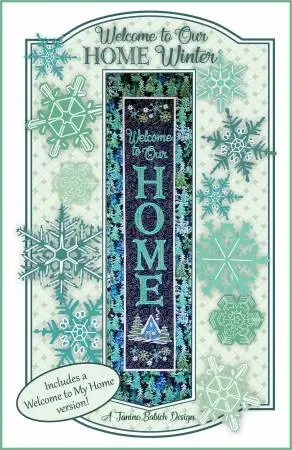 Welcome to our Home Winter Janine Babich Wall Hanging Embroidery Design