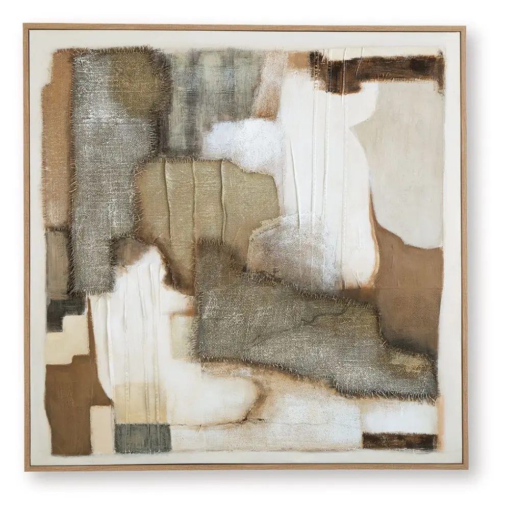 Wylander - Wall Art - Tan / Chestnut / Gray