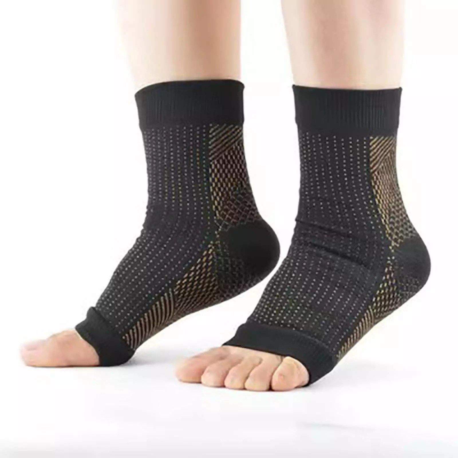 SIfdSeng European Sports Calf Compression Socks Outdoor Fitness and Cycling L