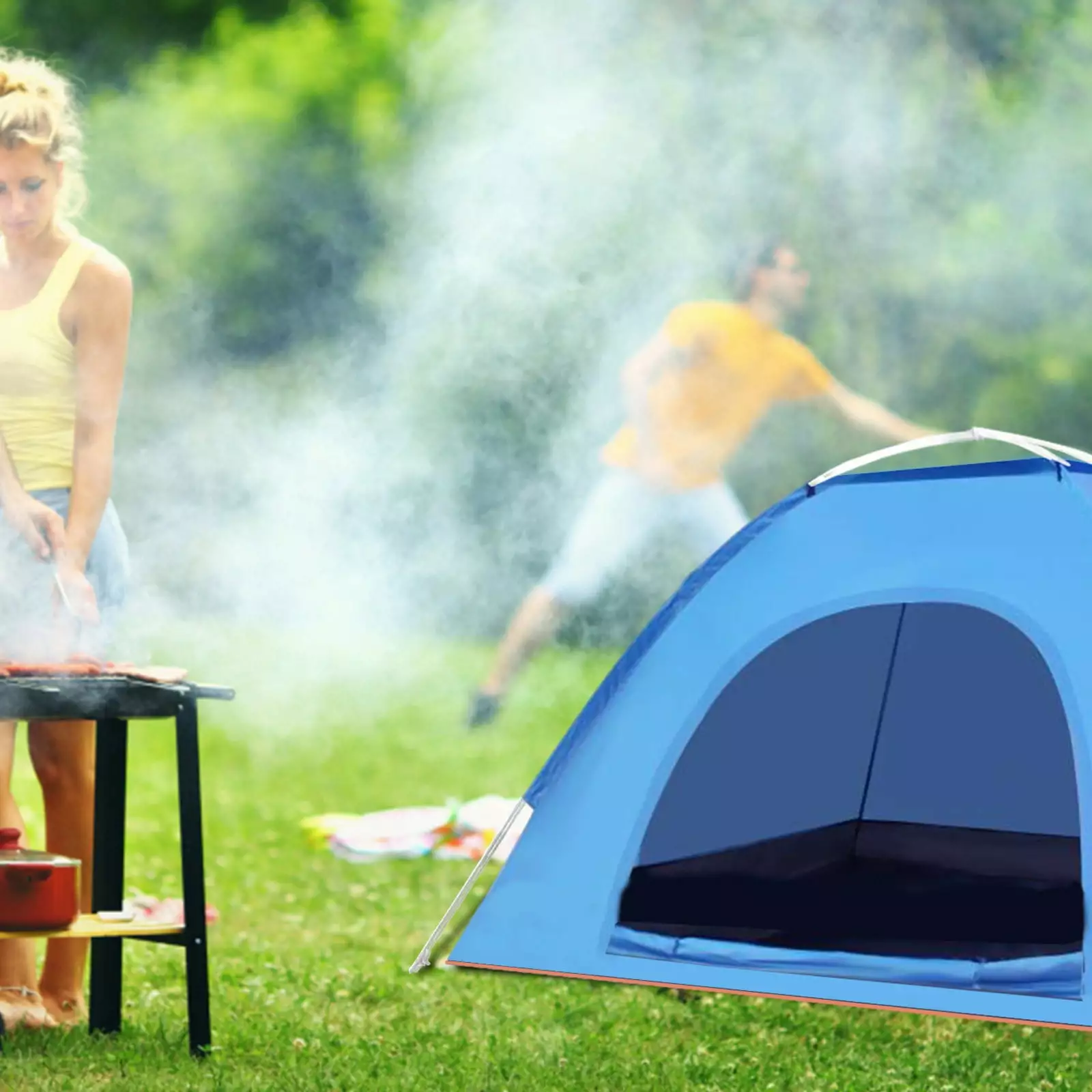 Xecvkr Automatic Camping Tent - Instant Expansion Lightweight Family Travel Tent Portable Backpacking Ultralight Windproof