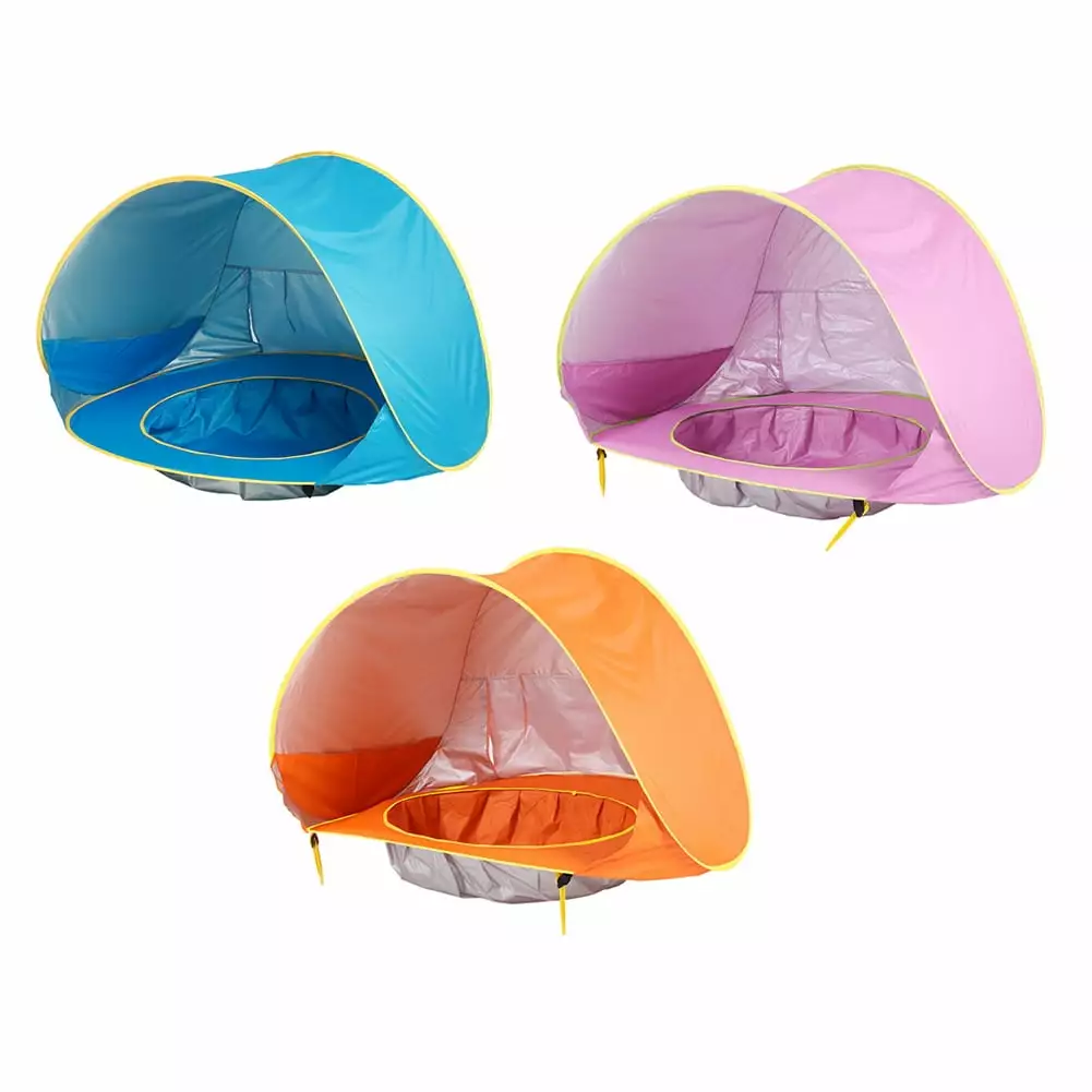 Automatic Instant Baby Tent Pool - UV Protection Beach Sun Shelter and Mosquito Net