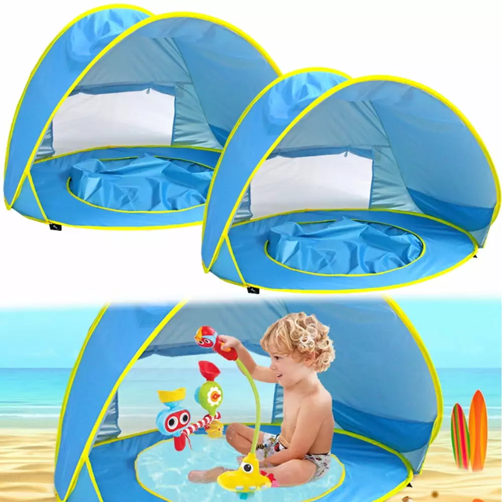 2 Pack Baby Beach Tent Pool 50+ UPF UV Protection Outdoor Tent Baby Kids Parks Beach Shade