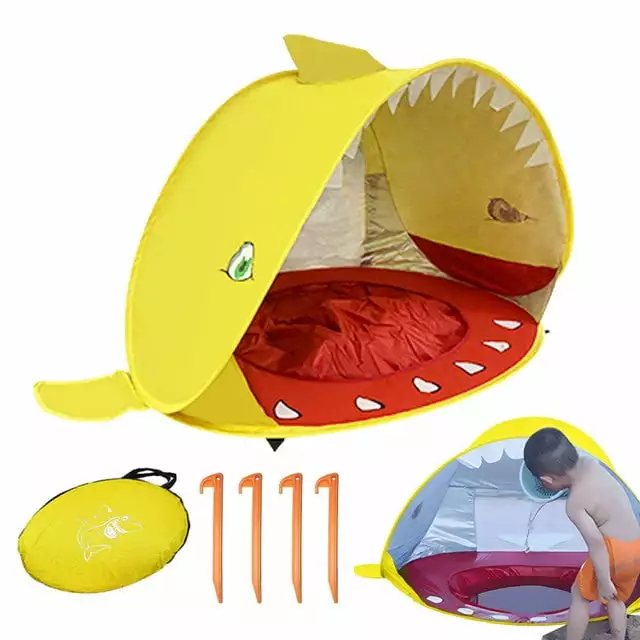 Portable Baby Beach Tent Lightweight UPF 50+ Sun Shelter Storage Bag