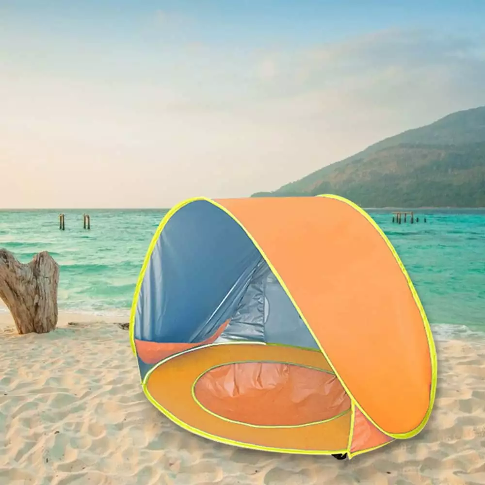 Portable Pop Up Tent Toddler Beach Shade UV Protection Play Tent Kids Baby Beach Tent