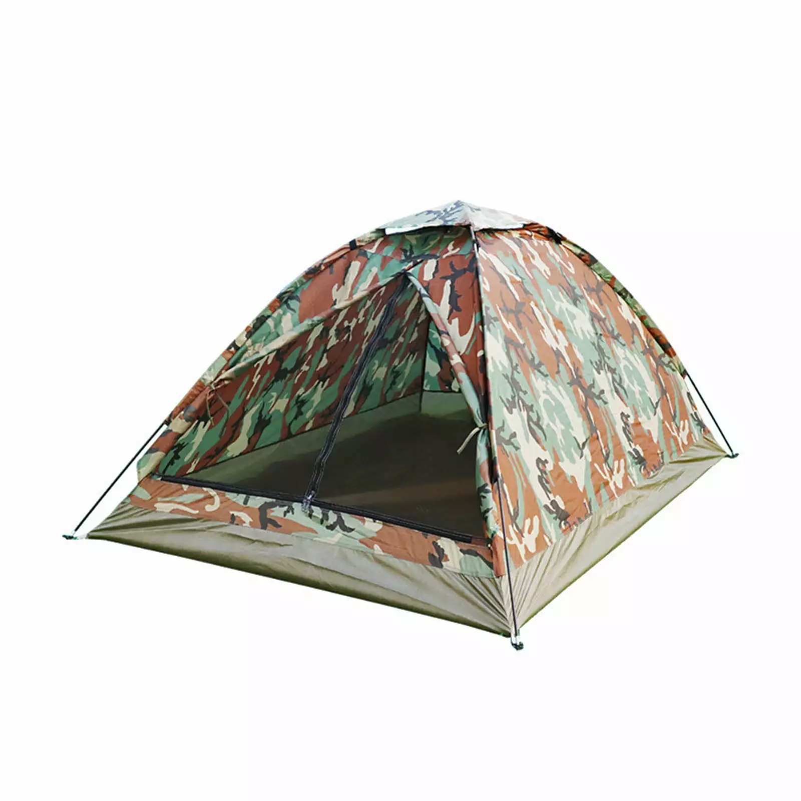 2-Person Camouflage Camping Tent Lightweight Beach Backpacking Hiking Tent