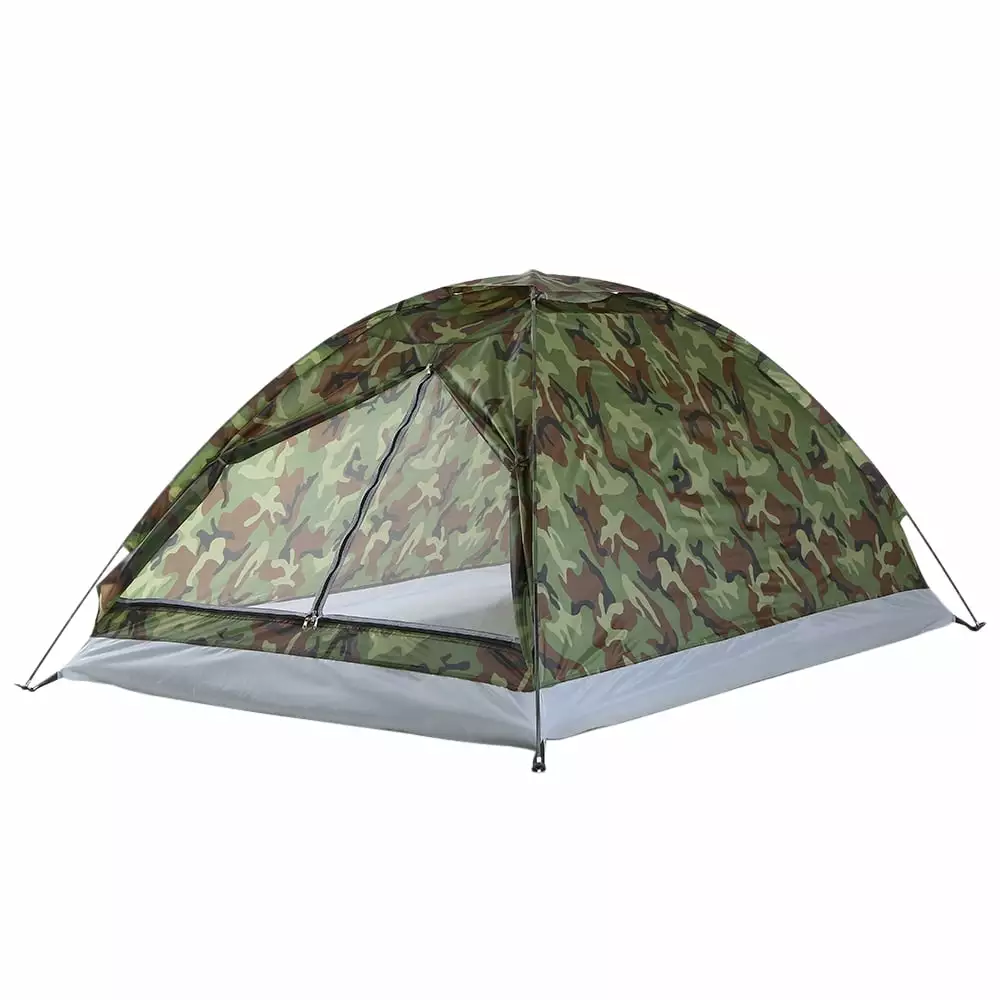 Apexeon TOMSHOO Camping Tent 2 Person Portable Camouflage Tent M