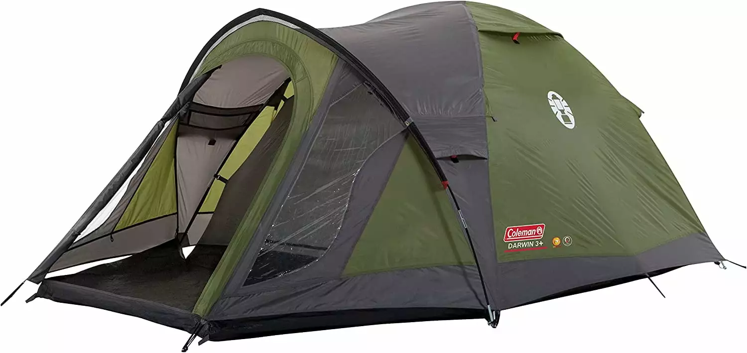 Coleman Darwin 2 Tent Compact 2 Man Dome Tent Lightweight Waterproof Camping and Hiking Tent Sewn- Groundsheet