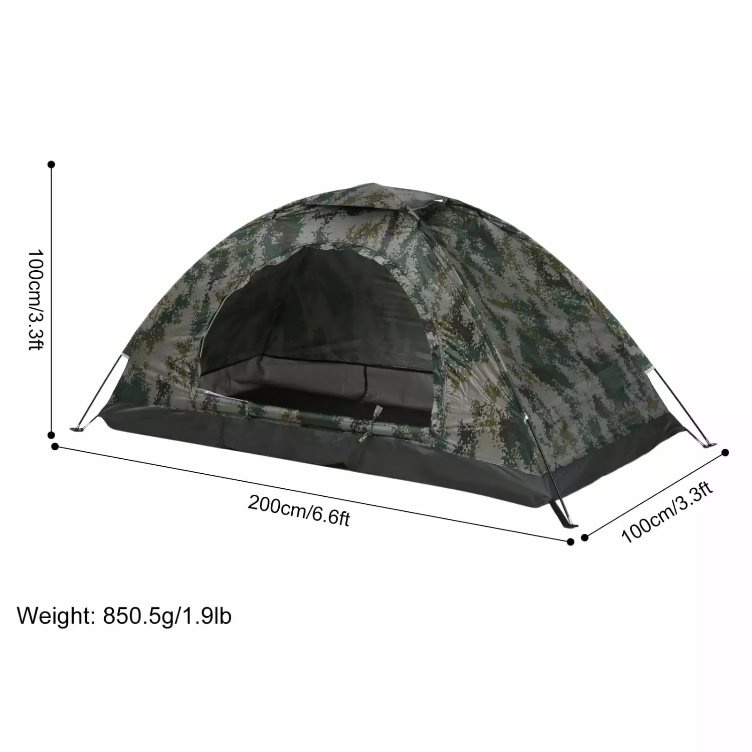 HFMENIW Durable and Lightweight Ultralight Camping Tent 1/2 Person UPF 30+ Anti-UV Coating