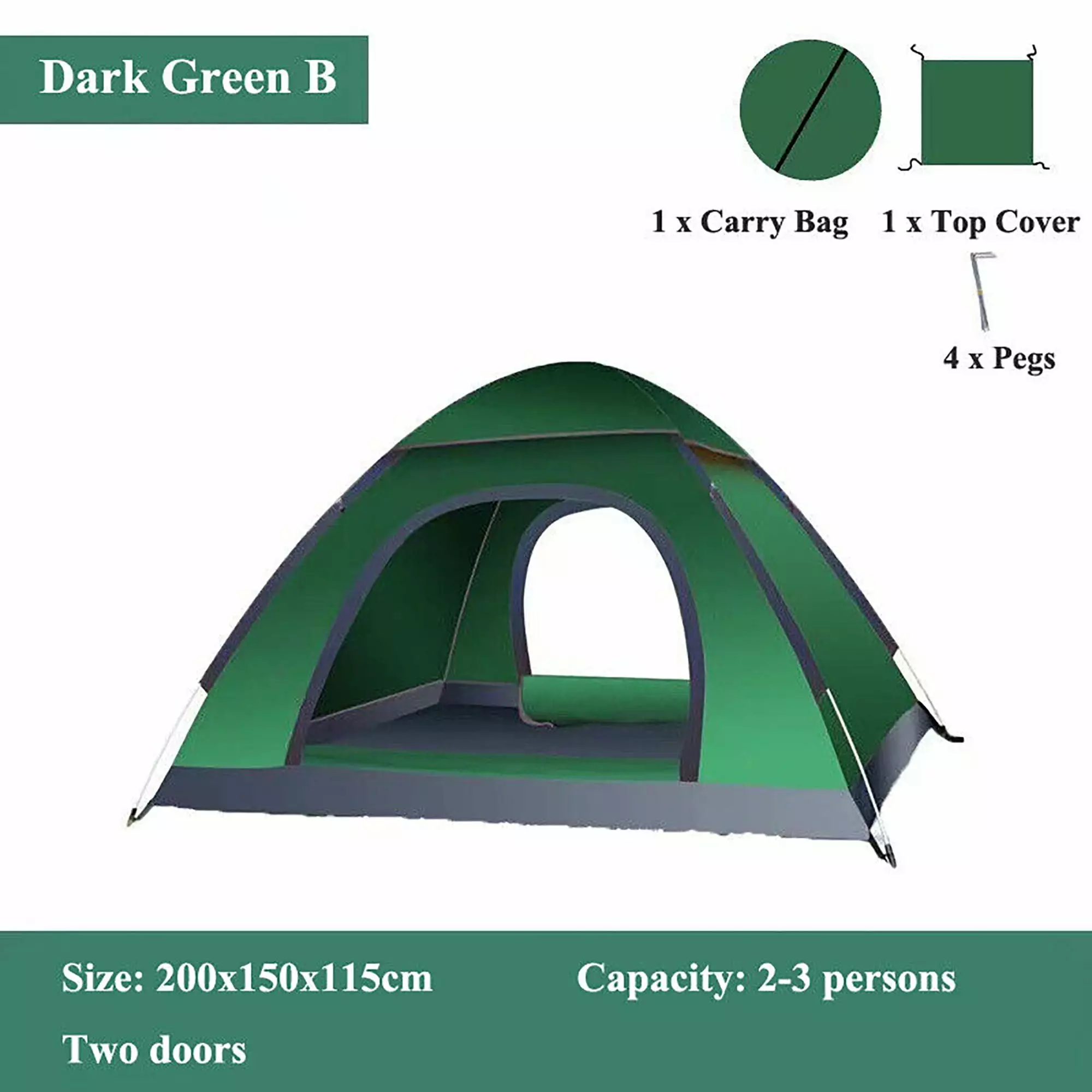 LELINTA Lightweight 2-Person 4 Season Ultralight Waterproof Backpacking Tent