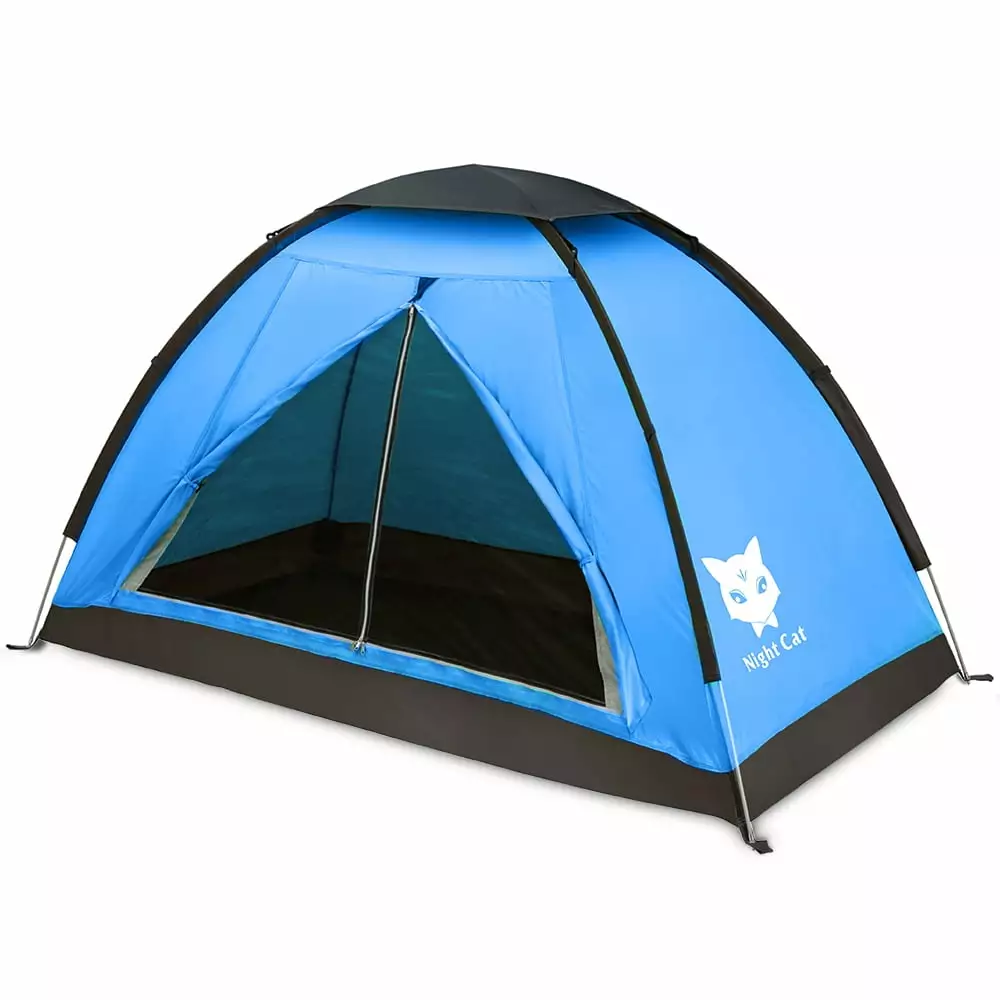 Night Cat Lightweight Waterproof Backpacking Tent 1-2 Persons Camping Hiking Easy Setup 2.2x1.2m 1