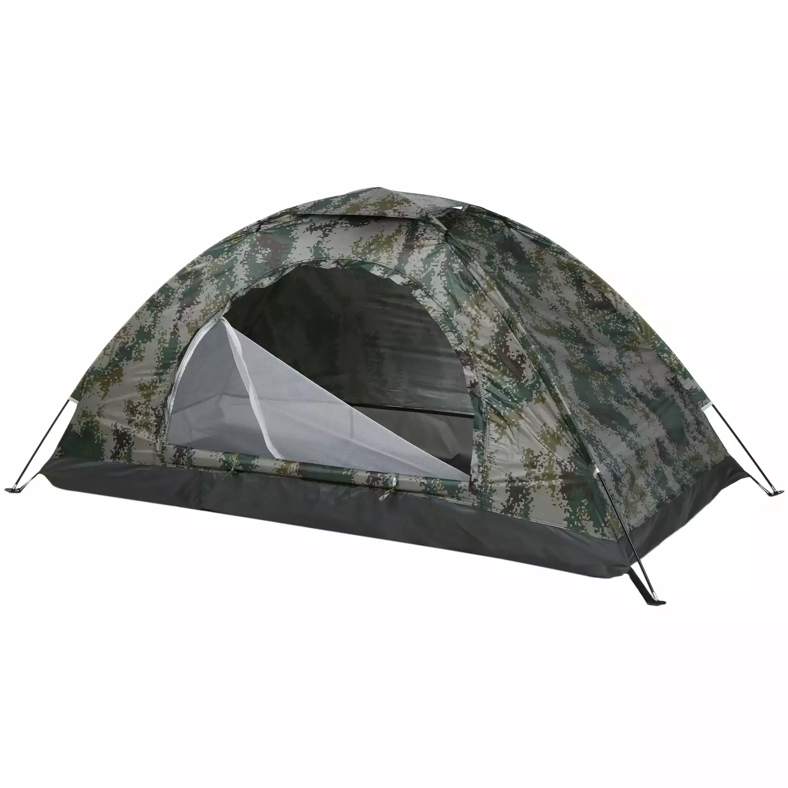 Tomfoto Ultralight Camping Tent Single Layer Portable UPF 30+ Coating Beach Fishing 200x100x100cm