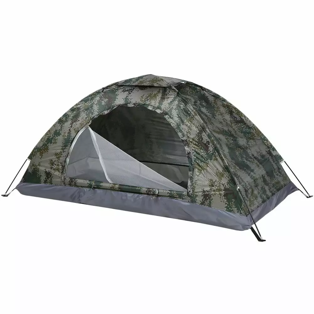 Ultralight Portable Camping Tent 1-2 Person Anti-Coating Digital Camouflage