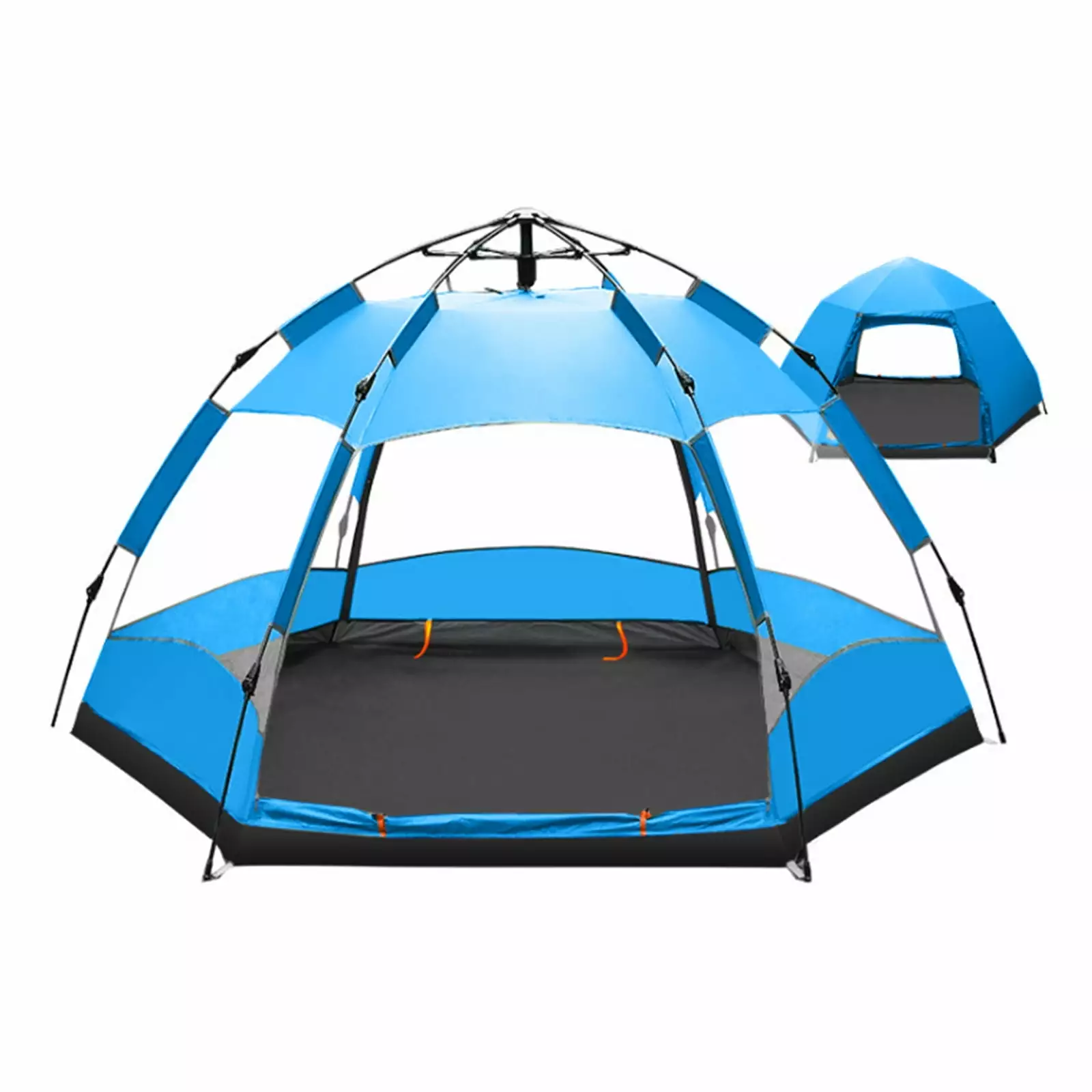 Walmeck Instant Pop-Up Backpacking Tent 5-8 People Waterproof Two Layer Dome Tent L