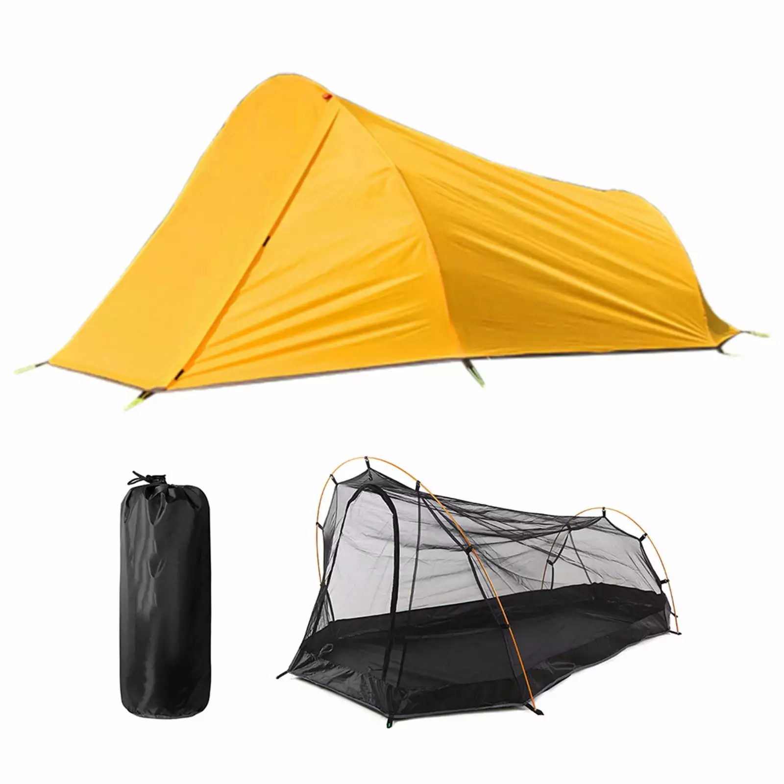 Waterproof Camping Tent 2 Person Lightweight Outdoor Tent Biking Hiking Summer Beach