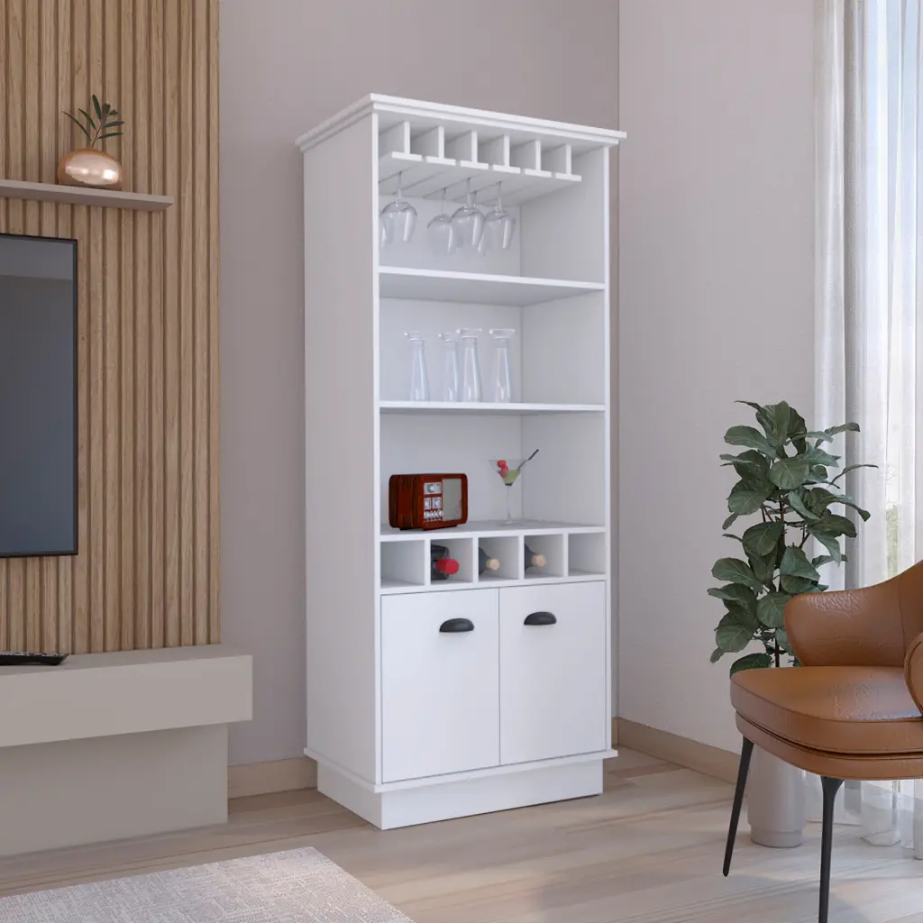 70 Inch Bar Cabinet Wine Rack and Crystal Display Cabinet Home Bar Storage rta mubles colombia