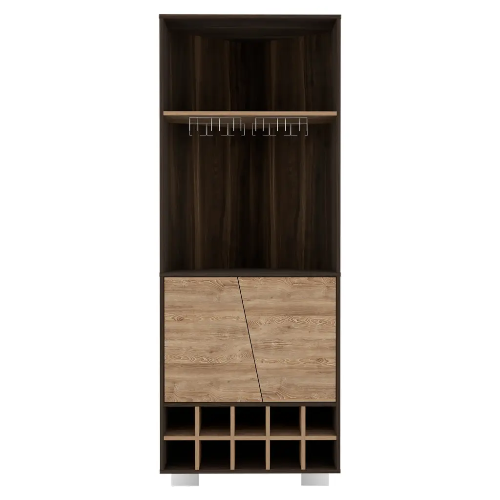 Corner Bar Cabinet Albarr Dark Oak Pine Living Room treevol furniture