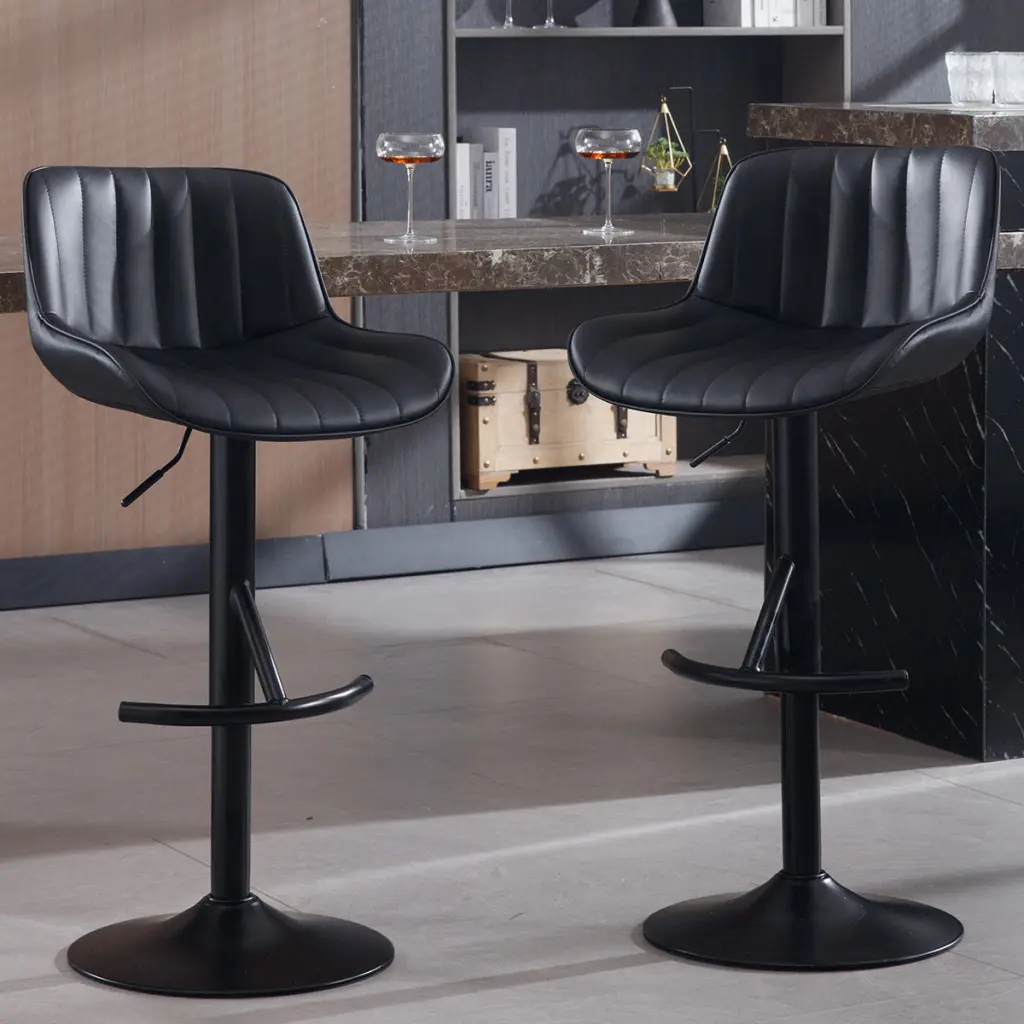 Customizable Swivel Bar Stool Kitchen Counter Premium Luxury Design ayulife