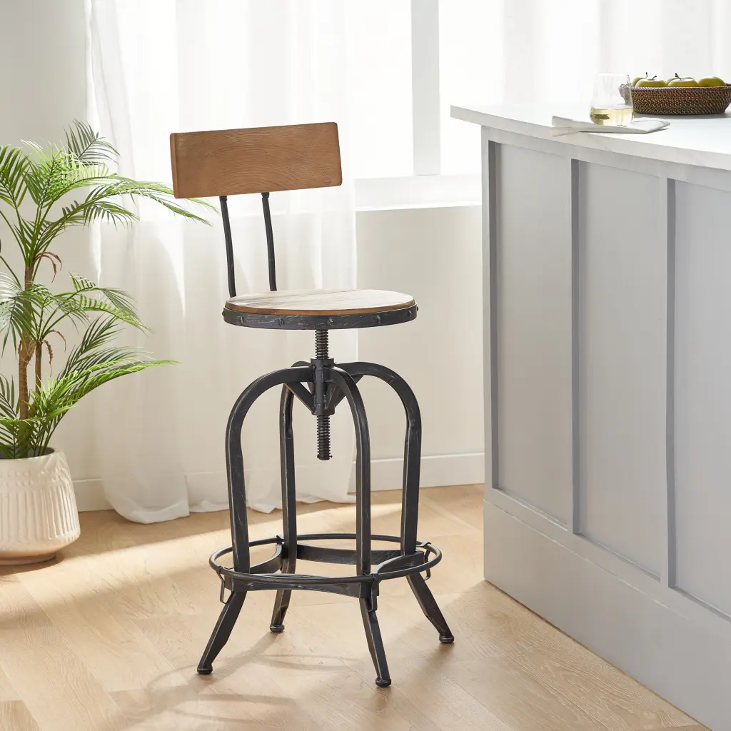 Barstool Fir Timber Natural Solid Timber Kitchen and Dining