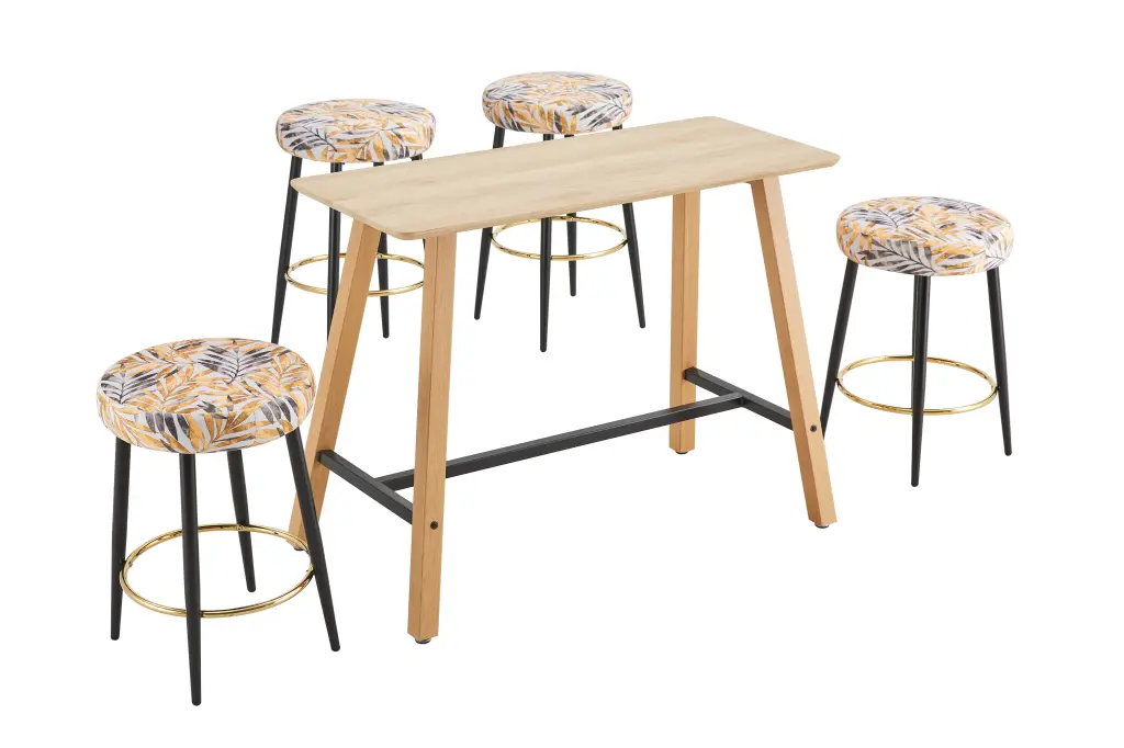 Counter Height Bar Stools Set 2 Pu Kitchen Stools Upholstered Dining d-n furniture
