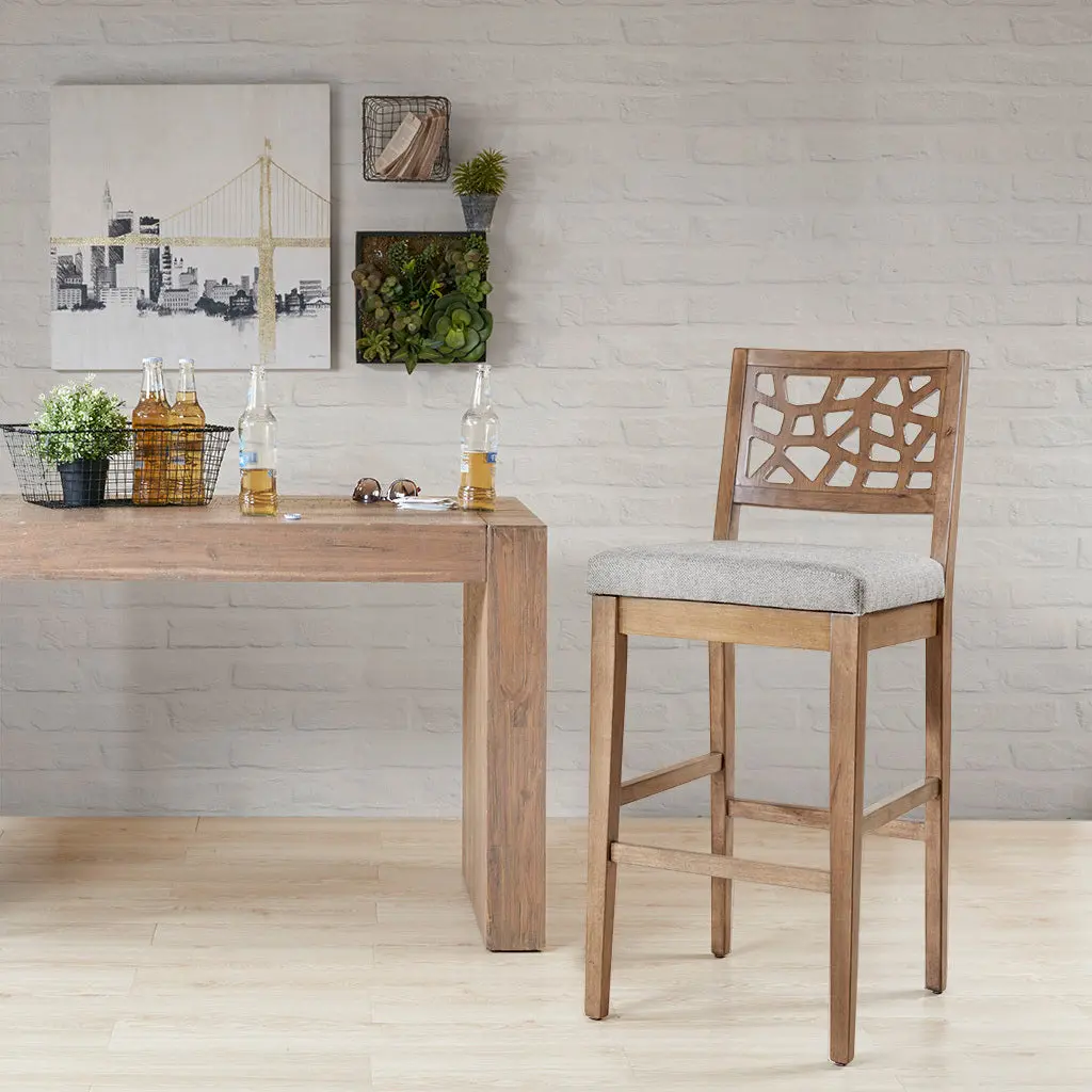 Barstool Light Grey Polyester jla