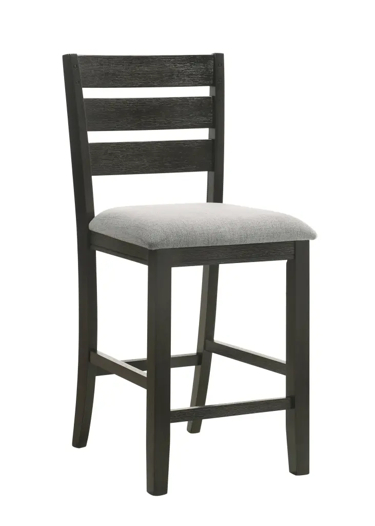 Contemporary Style Charcoal Finish Counter Height Dining Chair Bar Stool kanepe