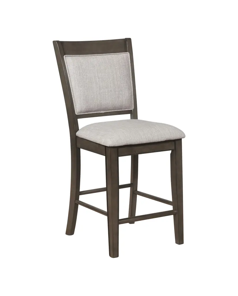 Farmhouse Style 2-Piece Gray Finish Counter Height Bar Stool Footrest kanepe
