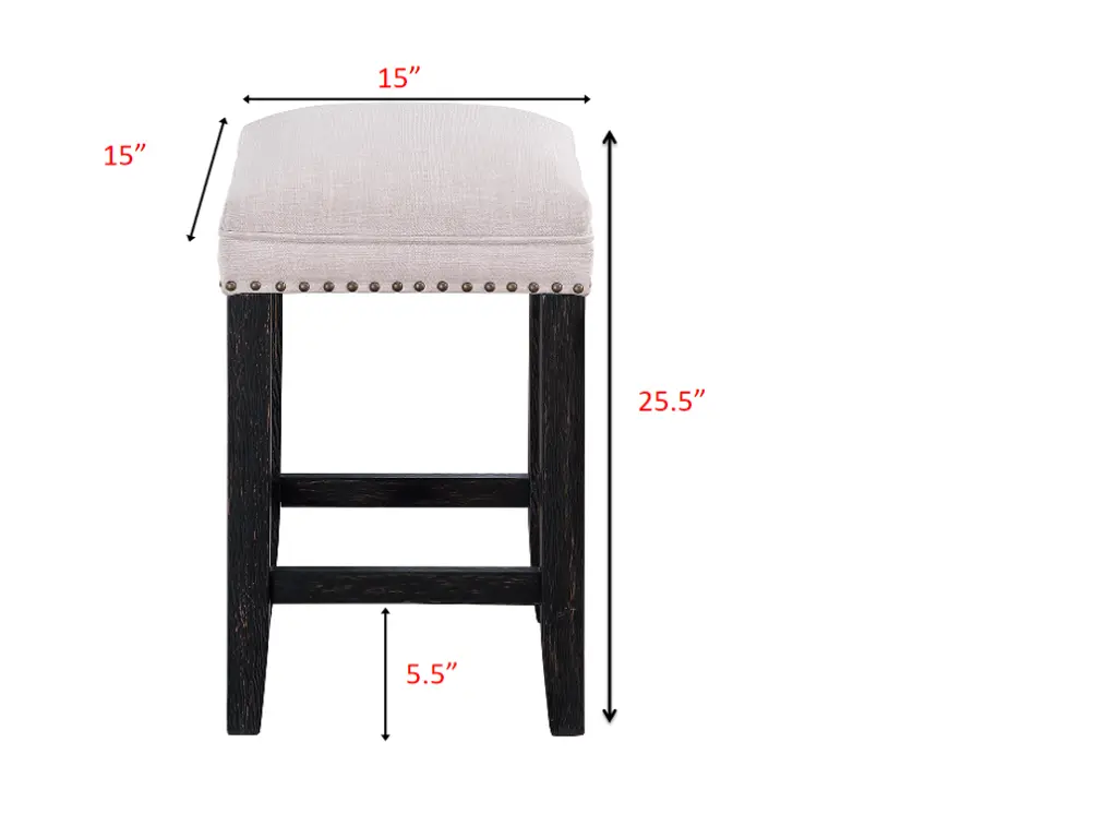 Farmhoutilize 24In Height Barstools 34 38 Counter Island Upholstered melody home