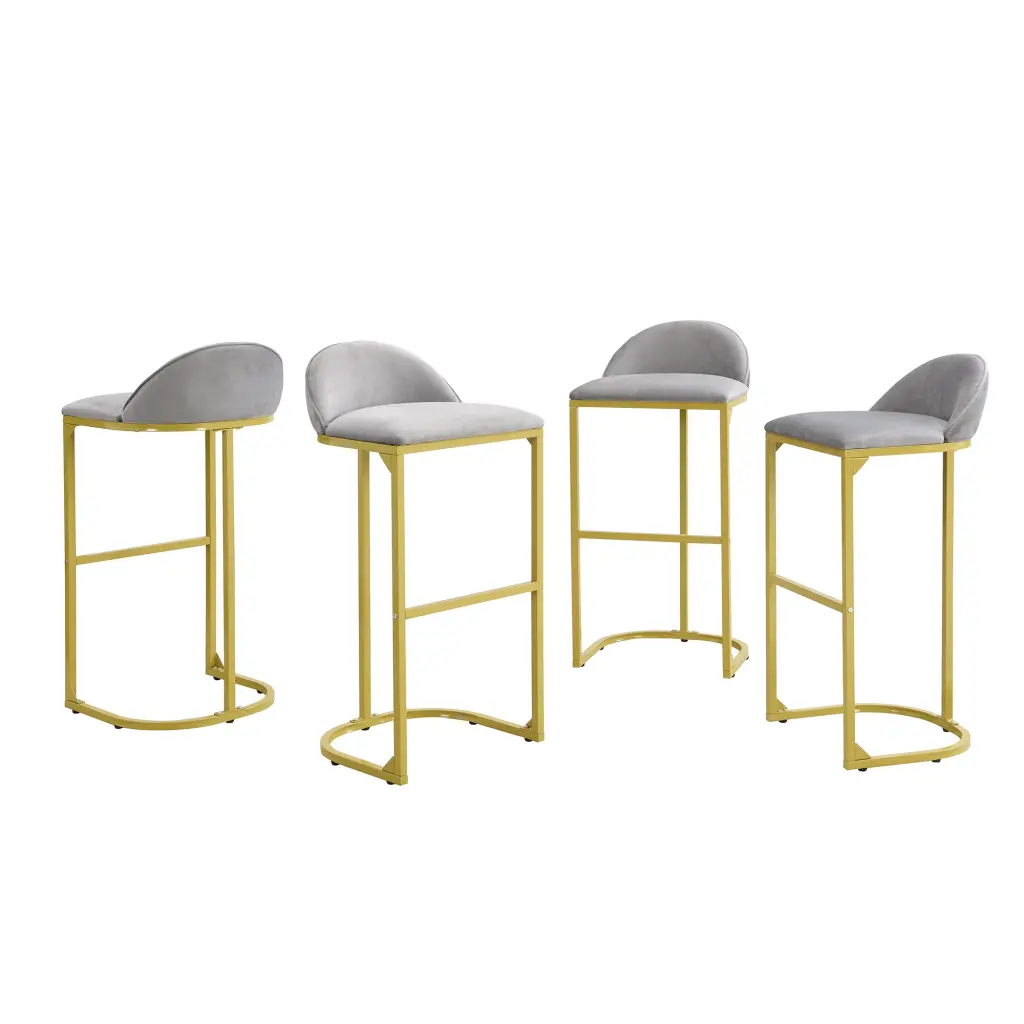4 Pieces Bar Stools, 30" Counter Height Bar Stools Modern Premium Bar Stools memory valley