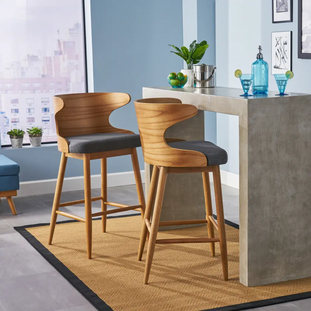 Bar Chair Charcoal Material Adjustable Height Counter Stool nh-bc furniturings