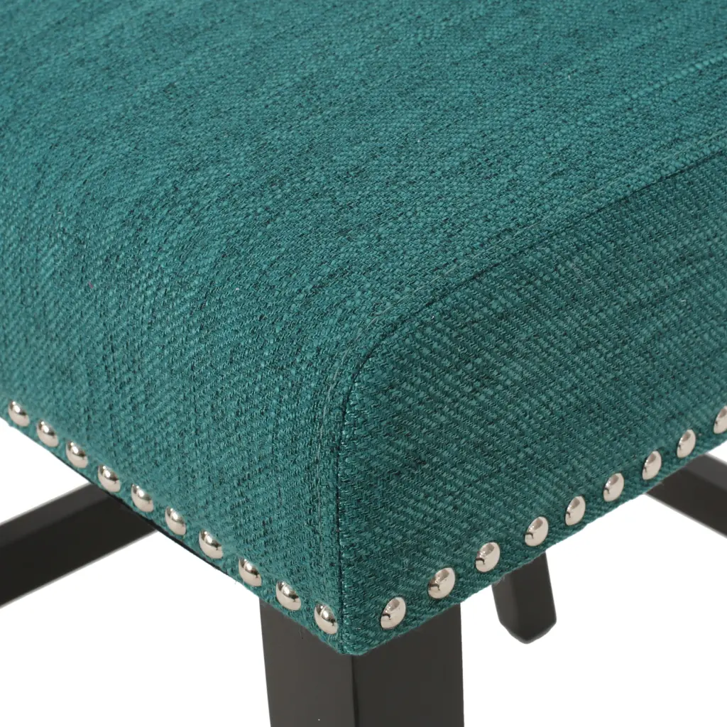 Vienna Contemporary Material Tufted Wingback 27 Inch Counter Stools Set 2 Bar Stools nh-onfind