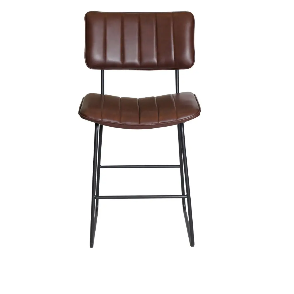 Tribeca Counter Stool Dark Brown Timber Kitchen Bar Stool steve silver furniture