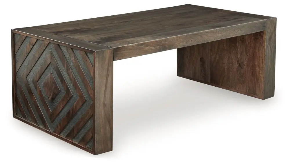 Dreggan - Rectangular Cocktail Table - Chocolate