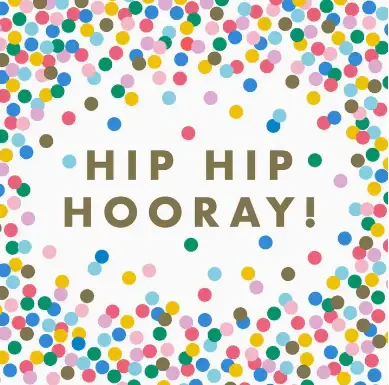 Hip Hip Hooray Cocktail Napkins