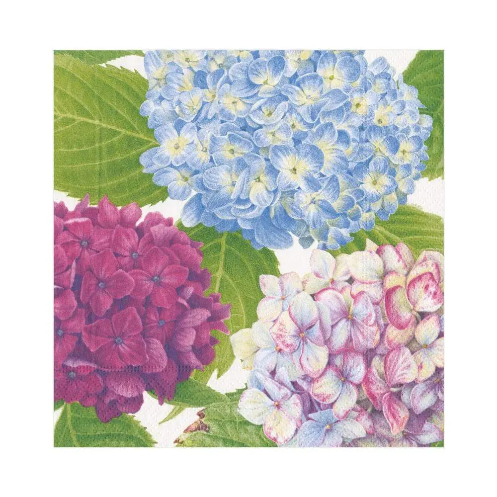 Hydrangea Garden Cobalt Cocktail Napkins
