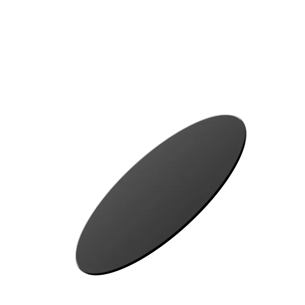 30" Round Tempered Glass Table Top Glass 1 / 4" Thick Round Polished Edge - Ebony