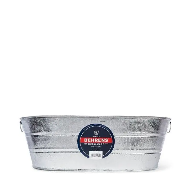 Behrens 3-OV Scrub Tub, 16 gal Capacity, Steel