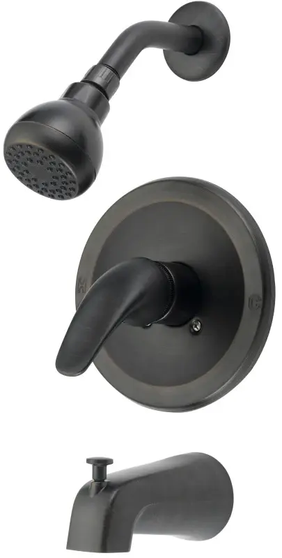 Boston Harbor TQ-F1014209RW Tub/Shower, Fixed Affix Showerhead, 1.75 gpm Showerhead, 1 Spray Settings, 1-Handle