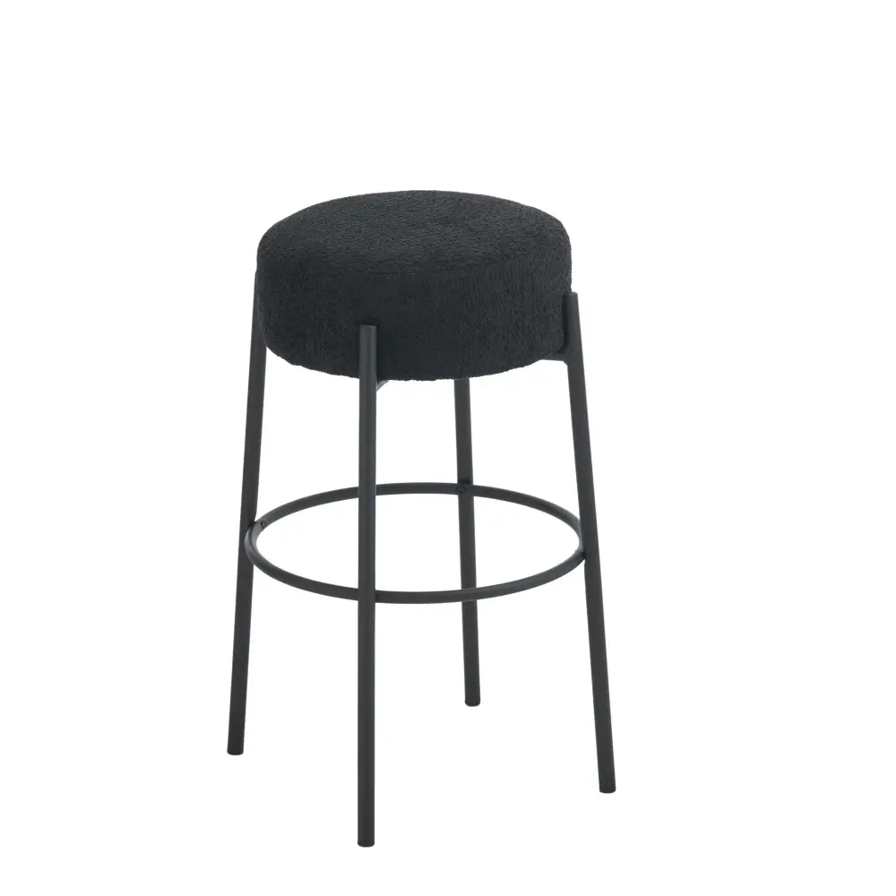 Round High Bar Stools adjust 2), Contemporary Upholstered Dining Stools Kitchens, Coffee Shops And Bar Stores