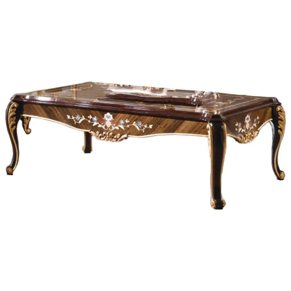 Maykoosh Baroque Bonanza E-70-1 Long Coffee Table Elegant Living Room Furniture