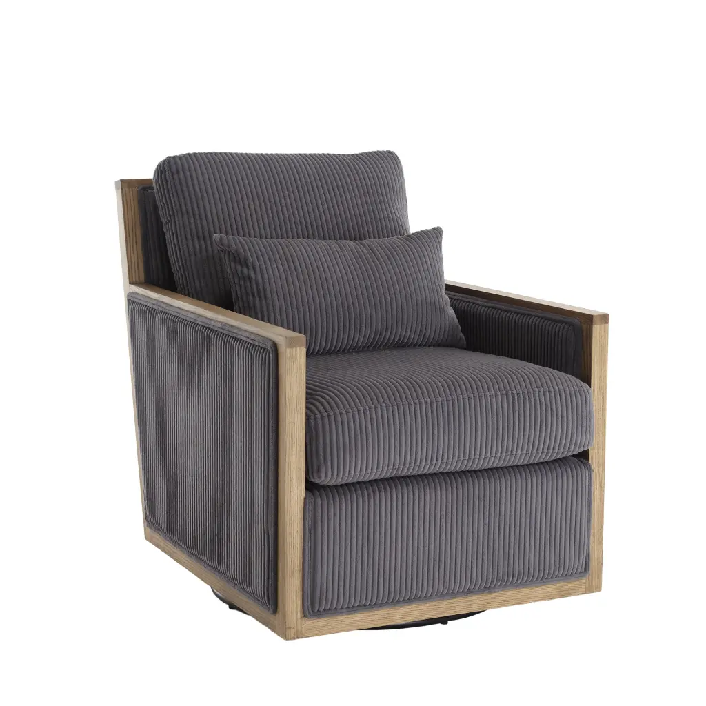Coolmore Corduroy Swivel Barrel Chair - Comfy Accent Sofa Chair Living Room coolmore w-395