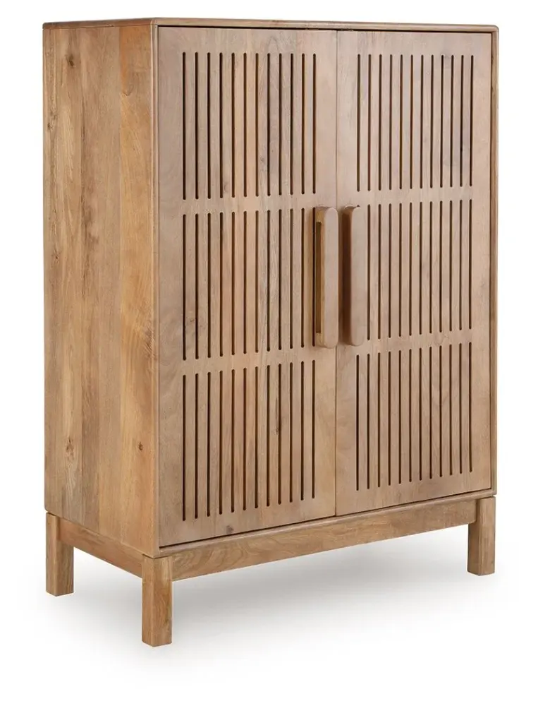 Premium Home Bar Pellamour - Bar Cabinet - Real Brown