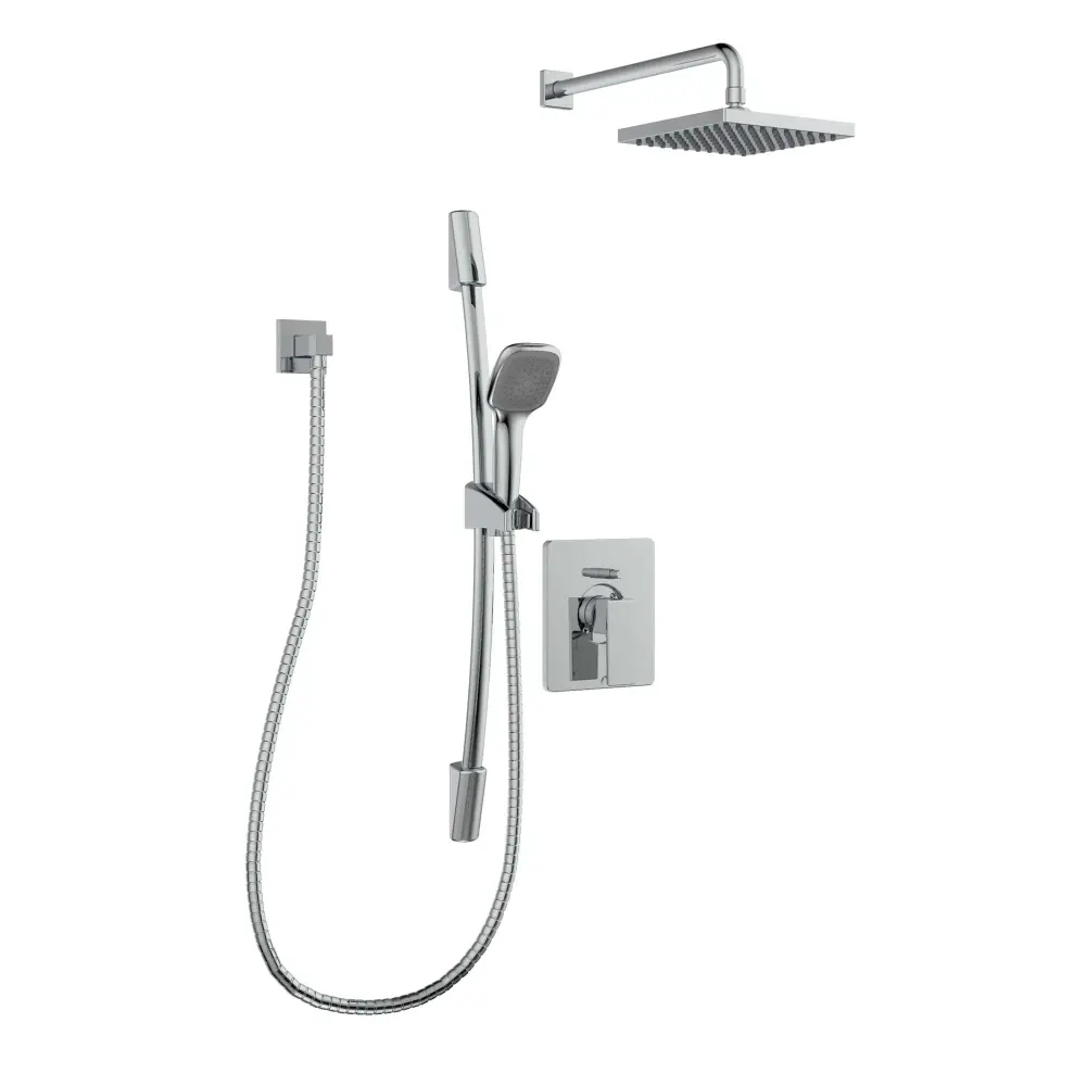 Quadrato Square Head Shower Kit Organic Brand