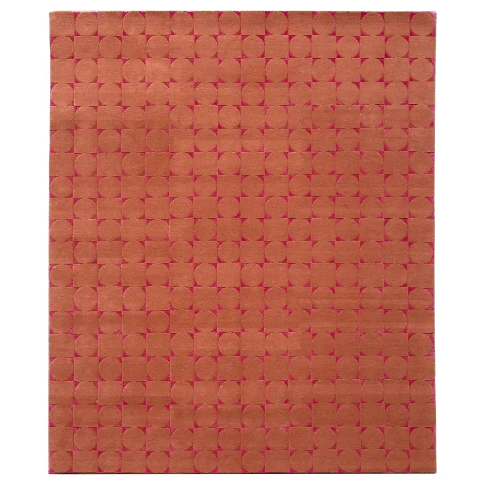 Contemporary Tibetan Wool Silk Blend - 8' x 10'