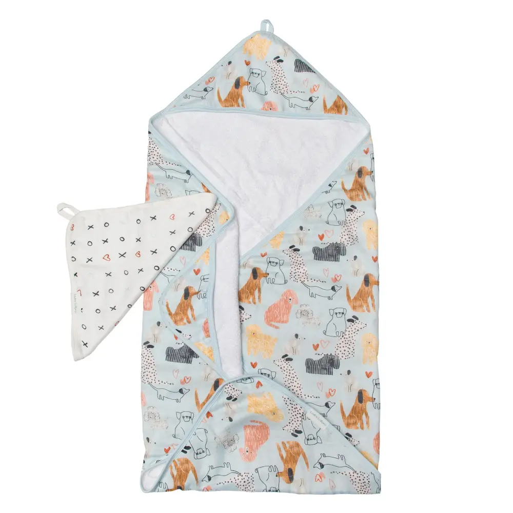 Luxury Hotel Quality Hooded Towel Place - Puppies