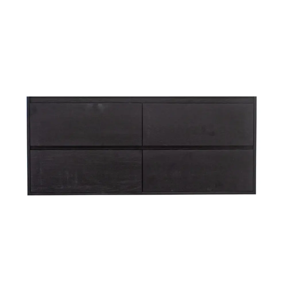 Premium Water-Resistant Bathroom furniture ANN - 150 cm - Jet-black Oak